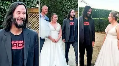 Киану Ривз на свадьбе, фото - Новости Zakon.kz от 13.04.2023 09:37