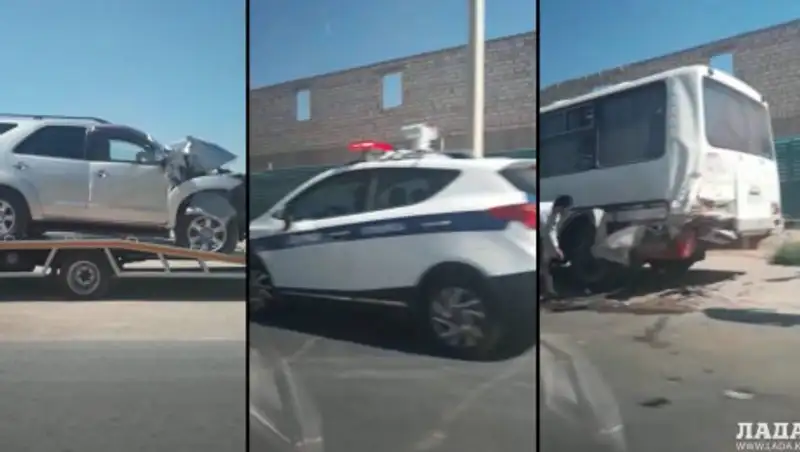 В ДТП с автобусом в Мангистау пострадали пятеро