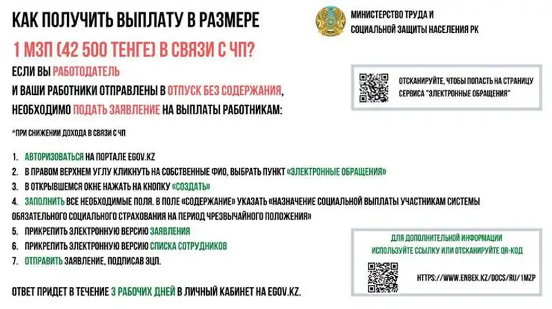 Как получить соцвыплату в размере 42500 в связи с ЧП (инструкция) Как получить соцвыплату в размере 42500 в связи с ЧП (инструкция), фото - Новости Zakon.kz от 31.03.2020 10:17