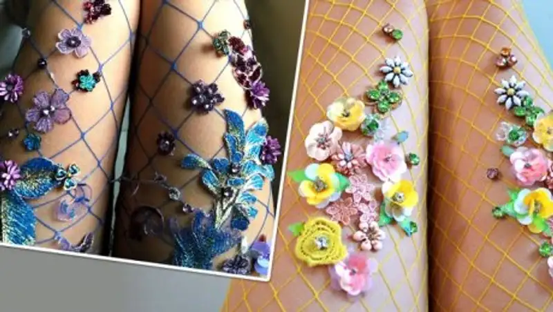 Декоративные колготки: модный аксессуар или произведение искусства?