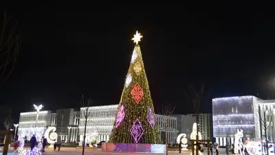 Площадь Туркестана, фото - Новости Zakon.kz от 27.12.2021 20:57