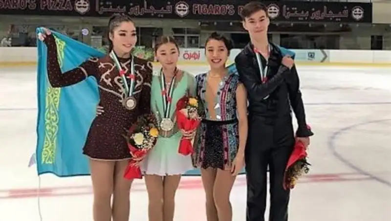 Казахстанские фигуристы привезли четыре медали из Эмиратов