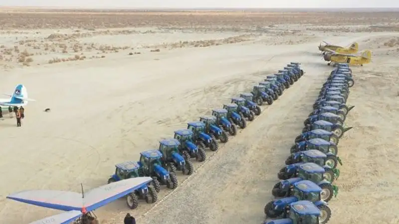 Узбекистан высаживает леса на дне Аральского моря