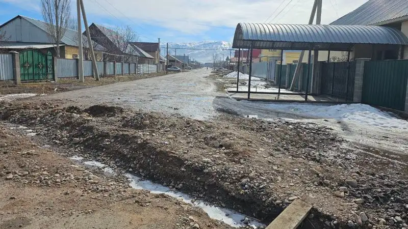 село Узынагаш после паводков, фото - Новости Zakon.kz от 23.02.2023 16:33