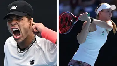 Теннис Быстрая подача AusOpen-2023, фото - Новости Zakon.kz от 23.01.2023 18:18