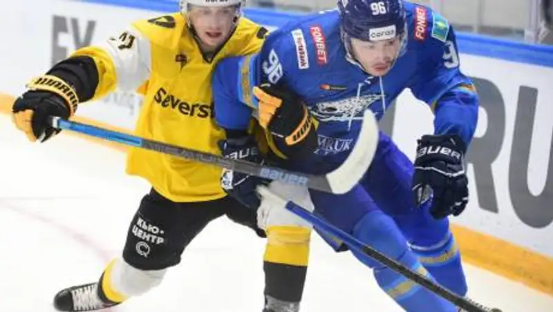 "Барыс" проиграл "Северстали" в КХЛ