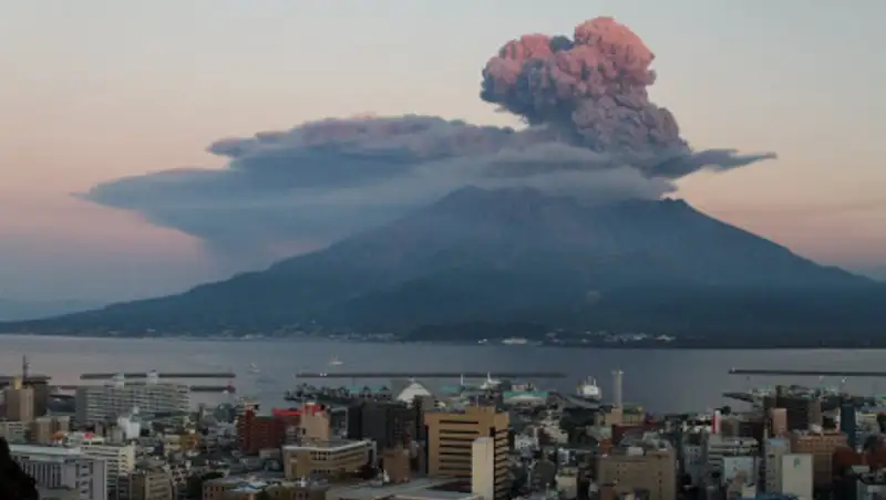 В Японии произошло извержение вулкана Сакурадзима
