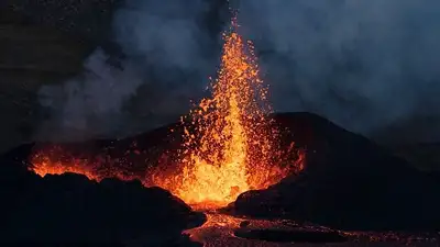 опасность извержения вулкана в Исландии