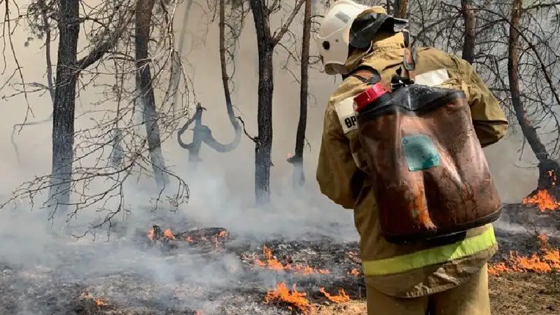 пожар, фото - Новости Zakon.kz от 04.09.2022 14:26