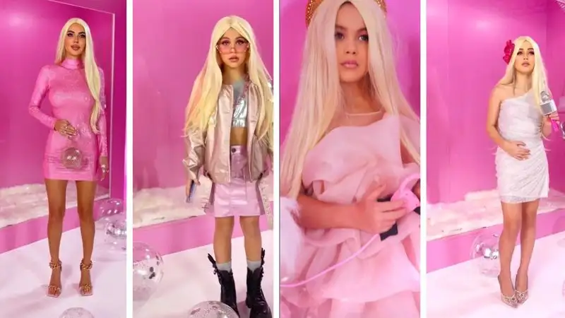 Оксана Самойлова с дочками перевоплотились в Барби