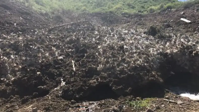 Оползень сошел в Бостандыкском районе Алматы
