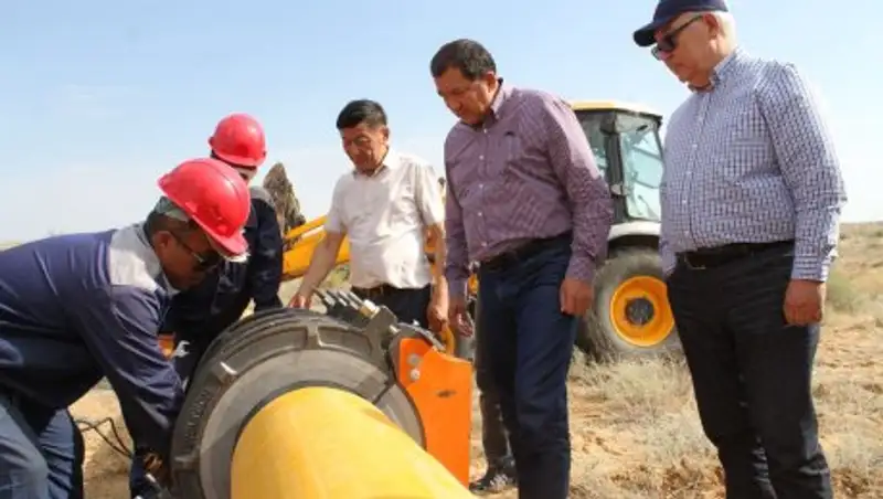 Ногаев проинспектировал строительство газопровода