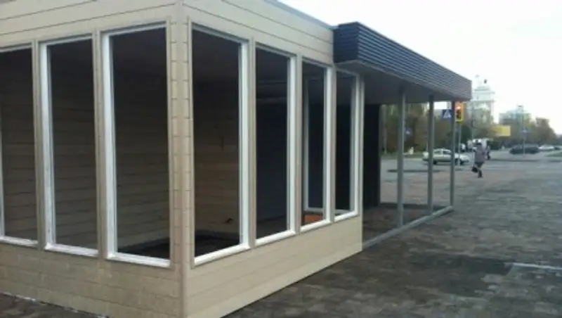 В Усть-Каменогорске устанавливают теплые остановки