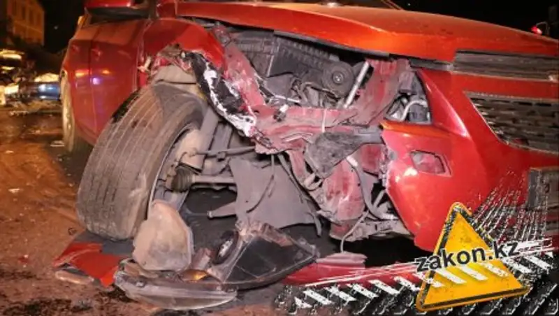 ДТП в Алматы стало причиной огромной пробки