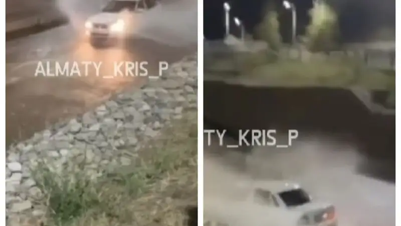 Прокатившегося по алматинской Весновке водителя ищет полиция