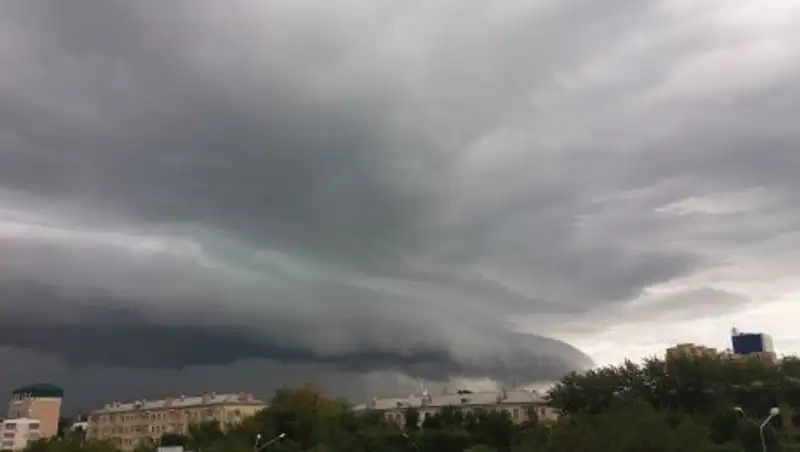 Тучи над Астаной удивили пользователей соцсети