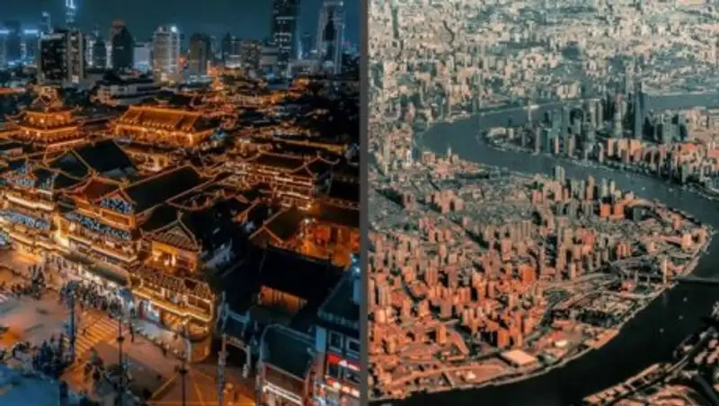 Небоскребы и пагоды: 15 невероятных фотографий вечернего Шанхая