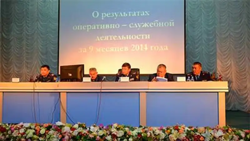 В Алматинской обл впервые проведено выездное оперативное совещание подразделений полиции 