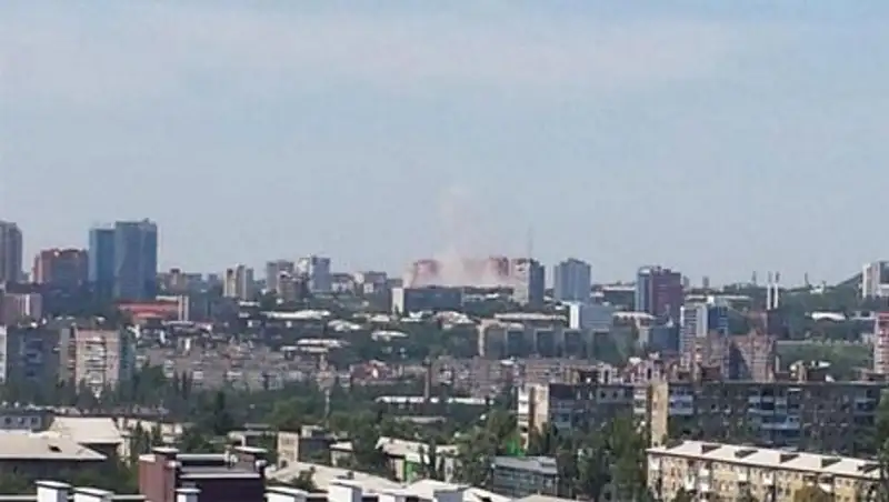В центре Донецка прогремела серия взрывов