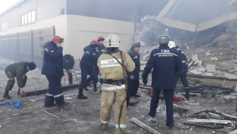 В Астане взорвалось здание, есть пострадавшие
