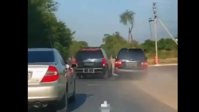 Беспредел свадебного кортежа в Алматинской области попал на видео