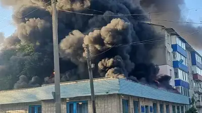 В детской школе искусств Уральска произошел крупный пожар , фото - Новости Zakon.kz от 03.10.2023 02:02