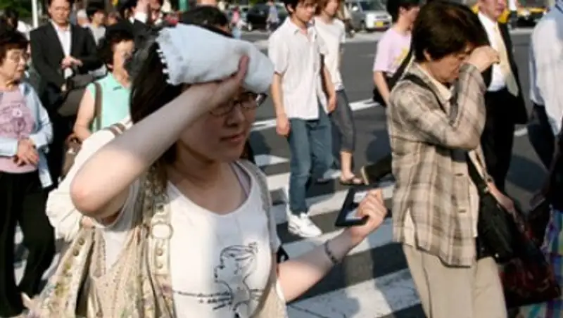 В Японии за неделю с тепловым ударом госпитализировали более тысячи человек