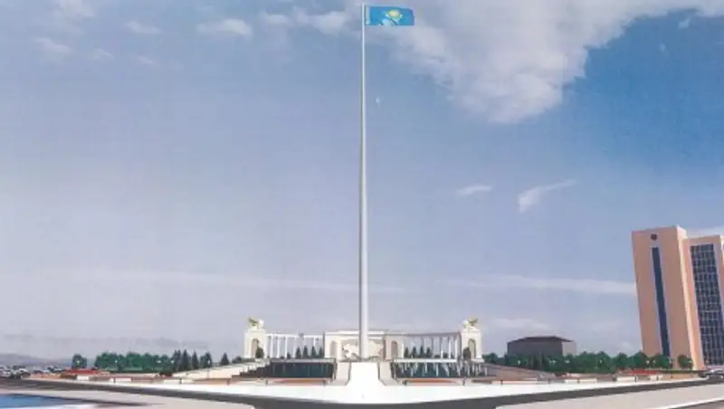 В Атырау начинается строительство 91-метрового флагштока