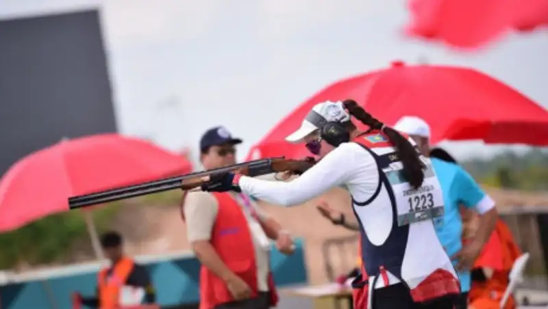 Золото выиграли казахстанские стендовики на домашнем чемпионате Азии
