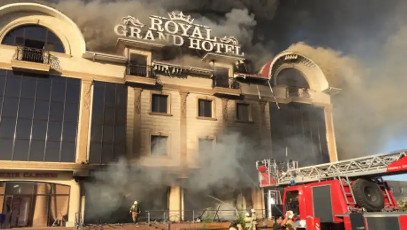 Пожар в гостинице Туркестана: проводится досудебное расследование