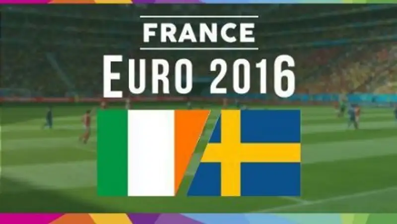 Стартовые составы сборной Ирландии и Швеции