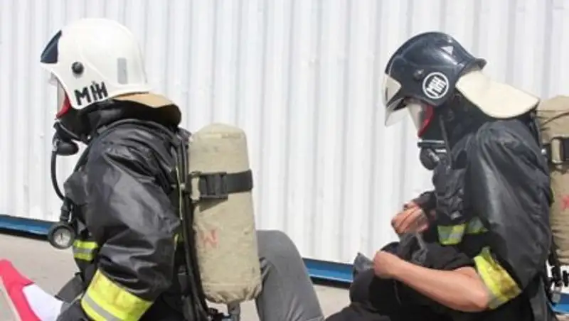 В Актау пожарные провели тактические учения