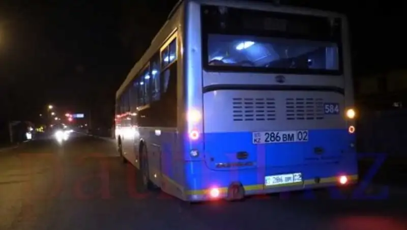 В Алматы пассажирский автобус попал в аварию