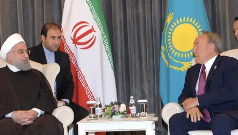 Нурсултан Назарбаев встретился с Хасаном Рухани