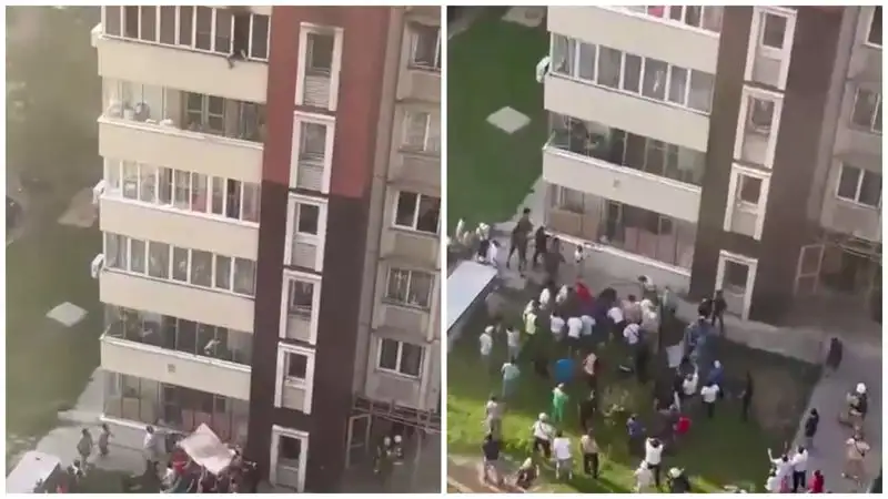 ДЧС Алматы: Люди, которые выпрыгивали из окон, совершали ошибку