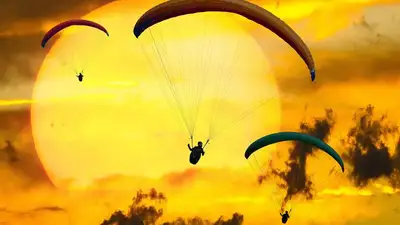 парашютист, энергия, бури, фото - Новости Zakon.kz от 22.02.2023 09:56