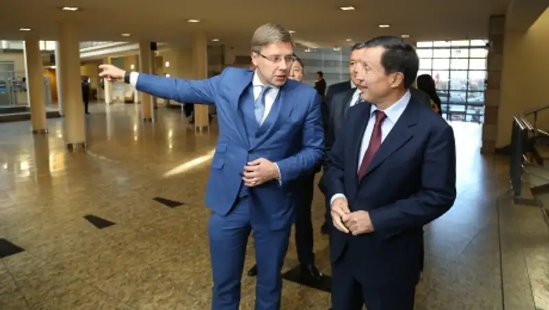 Аким Астаны встретился с мэром Риги