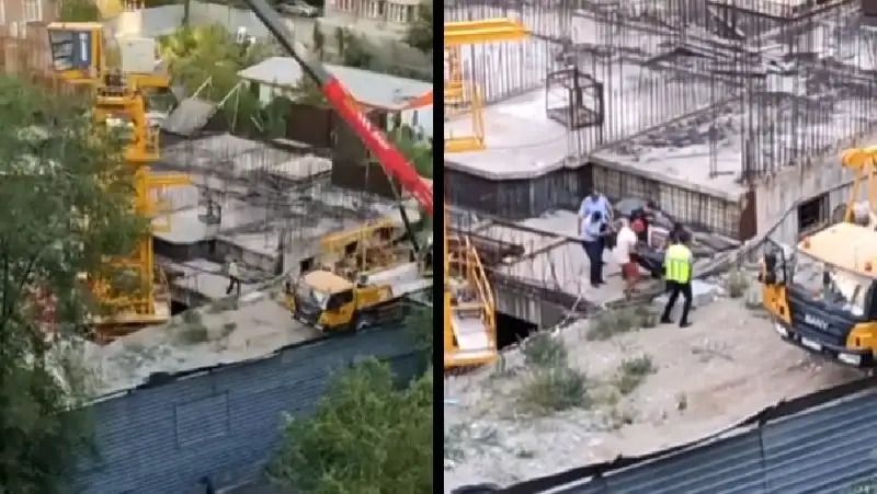 Рабочий погиб при падении крана в Алматы: появились подробности