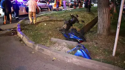 Мопедист погиб в Алматы, врезавшись в Honda, фото - Новости Zakon.kz от 16.07.2023 01:02