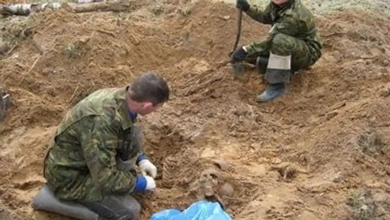 Останки 12 бойцов подняли казахстанские поисковики на Вахте Памяти в Калужской области