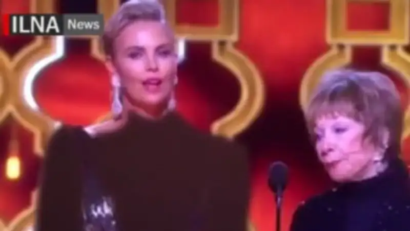 В Иране телевидение заретушировало тело Шарлиз Терон на вручении «Оскара» 