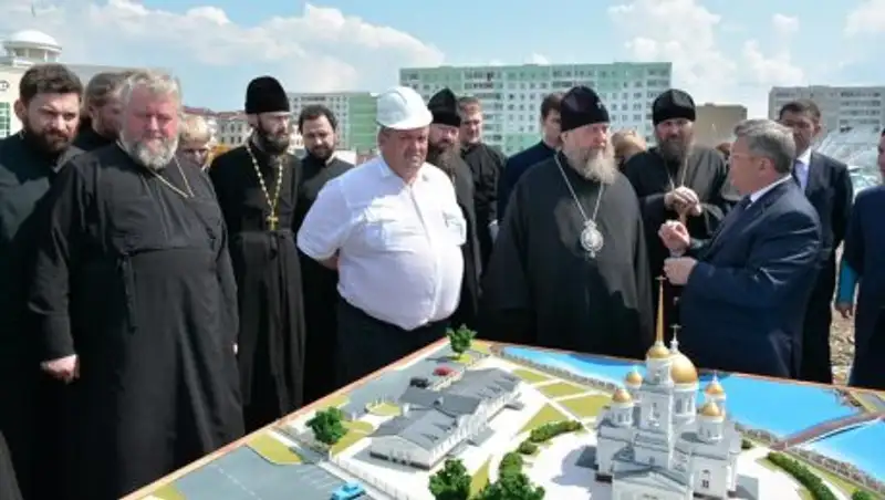 Митрополит Александр посетил место строительства православного собора в Кокшетау
