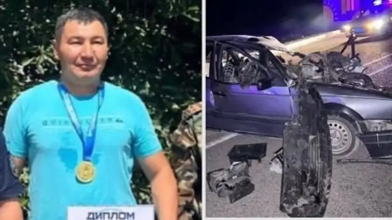 Пожарный погиб в аварии на трассе в Жетысуской области