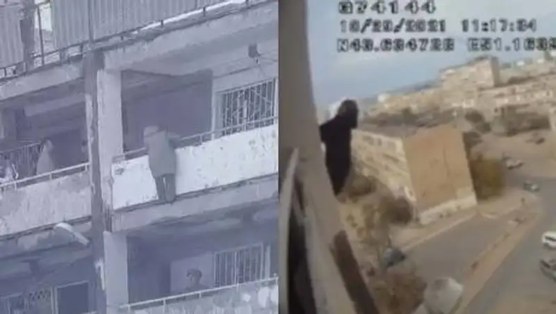 В Актау женщина пыталась спрыгнуть с 9 этажа