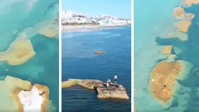 видео, антирекорд, Каспий, обмеление, фото - Новости Zakon.kz от 02.06.2022 11:27