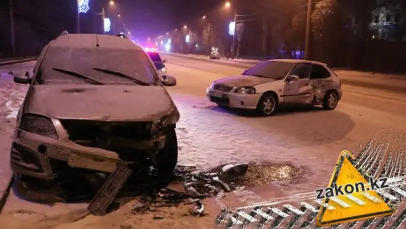 В Алматы водитель Honda устроил ДТП