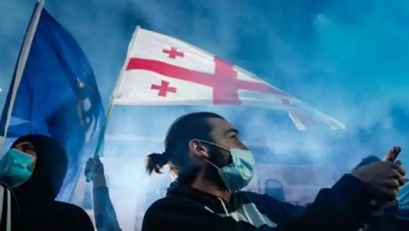 В Грузии начались протесты из-за выборов