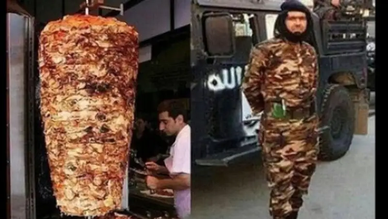 Боевика ИГ высмеяли за похожую на шаурму военную форму