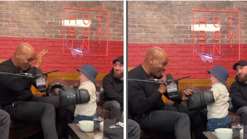 Блогер Хасбик побоксировал с Майком Тайсоном