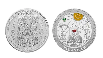 коллекционная монета TILASHAR , фото - Новости Zakon.kz от 21.12.2021 10:40